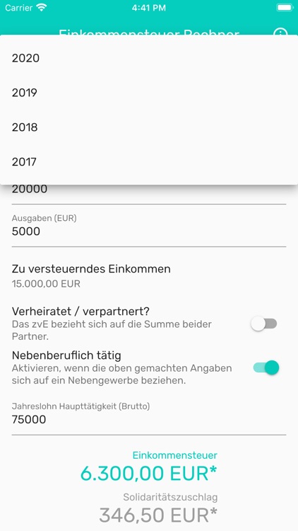 Einkommensteuer Rechner screenshot-3