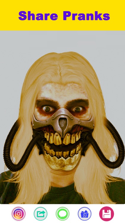 MaskU Scary Evil Face Mask Cam screenshot-6