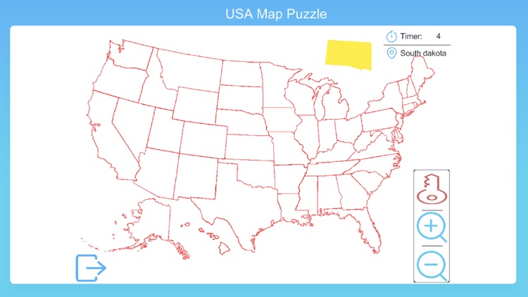 USA Map Puzzle Game