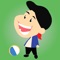 Push and juggle the beach ball in the air while hitting the star to score points