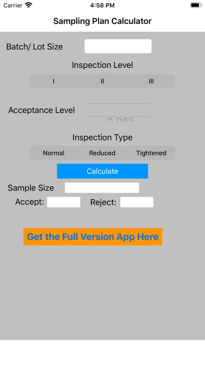 Sampling Calculator Lite