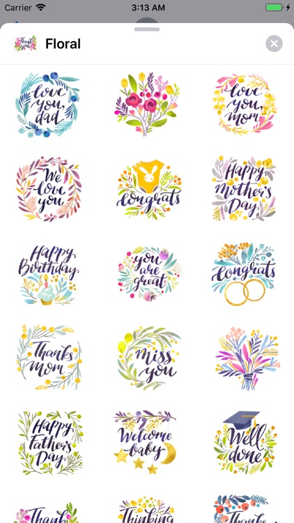 Floral Wishes & Greetings Pack