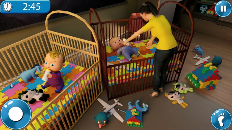 Newborn Twin Baby Mother Games
