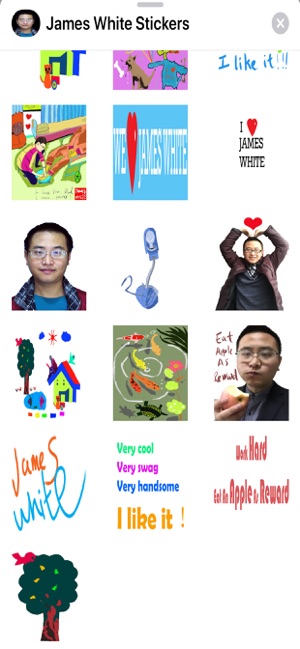 James White Stickers(圖2)-速報App