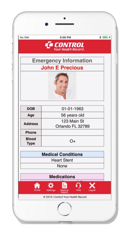 Control Your Health Record