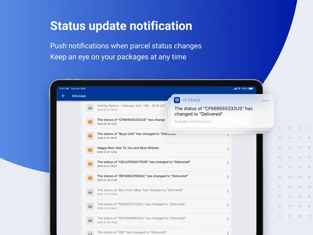 Captura de Pantalla 4 17TRACK Package Tracker iphone