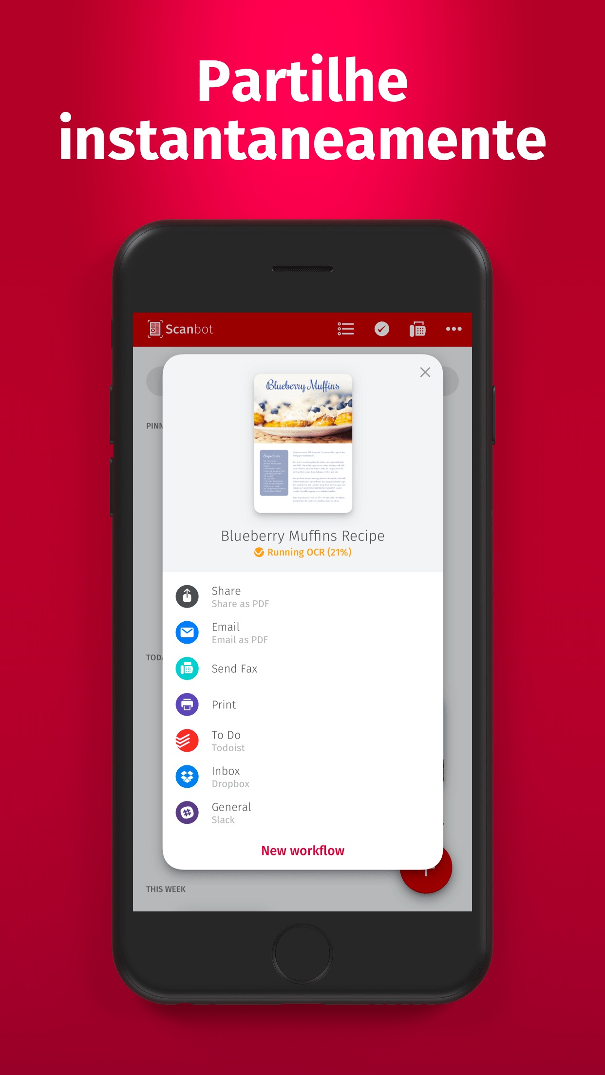 Screenshot do app Digitalizador - PDF, Fax, QR