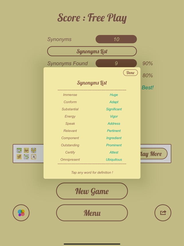 Synonyms Quiz On The App Store