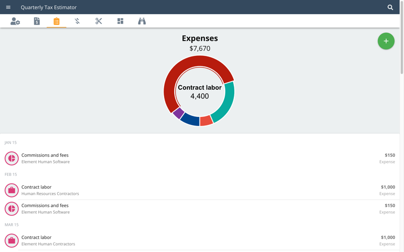 2019 Quarterly Tax Estimator screenshot 3