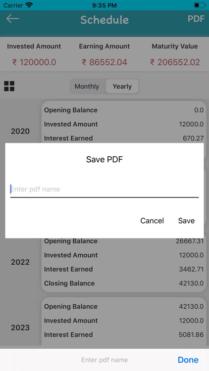 SIP Calculator : Mutual Fund screenshot-4