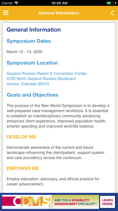 CCMC New World Symposium screenshot 2