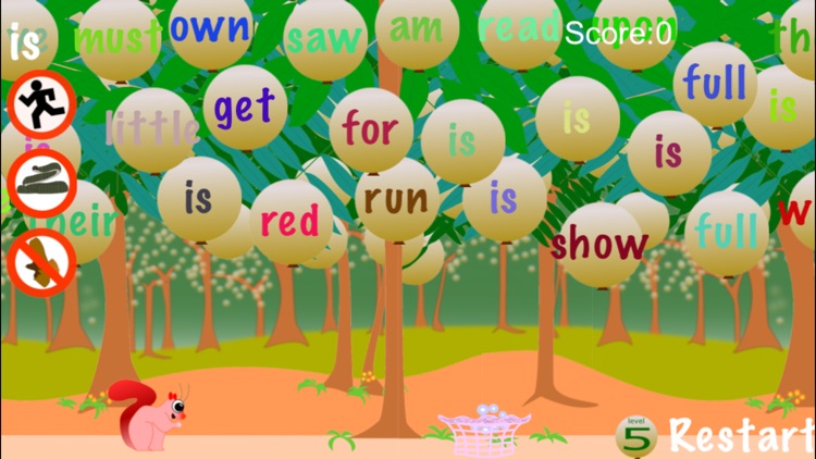 Squirrel Sight Words