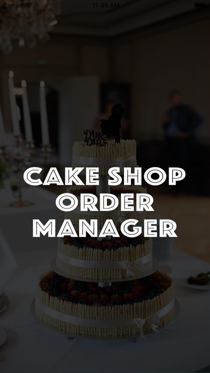 Cake Shop Order Manager