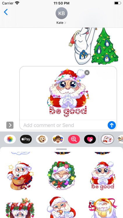 Christmas Is Coming Stickers