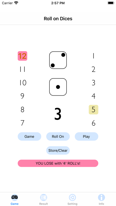Roll On Dices screenshot 3