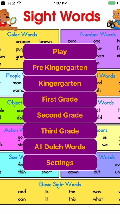 Best Dolch Sight Words by Li Wu