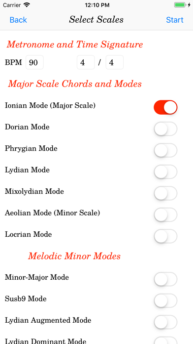 Chord-Scale Practice screenshot 2