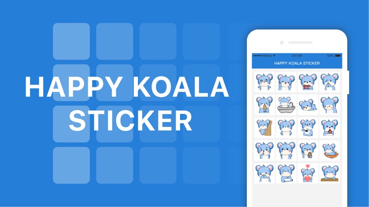 Happy koala sticker
