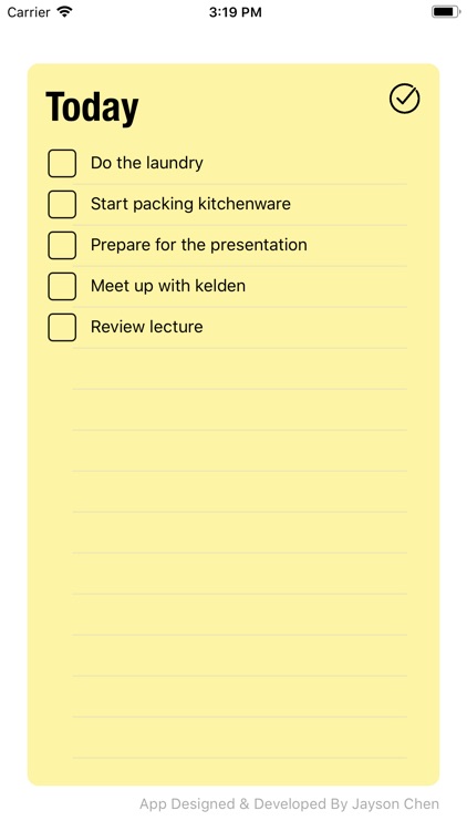 Todoy: the simple to-do list