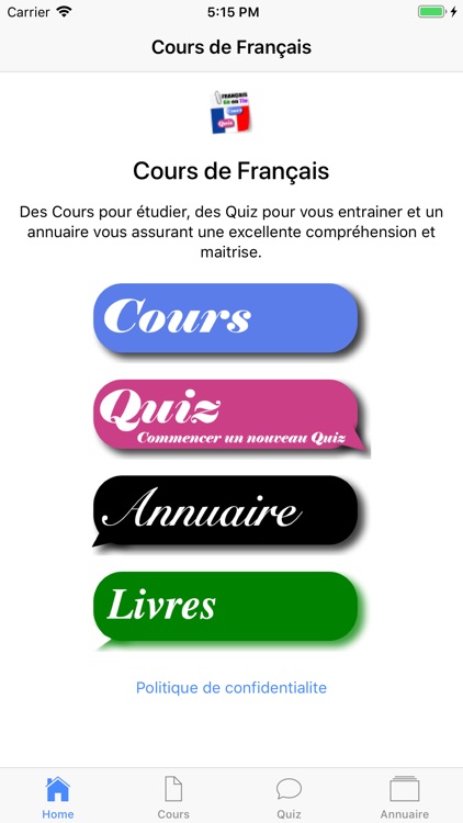 Cours de Français screenshot-3