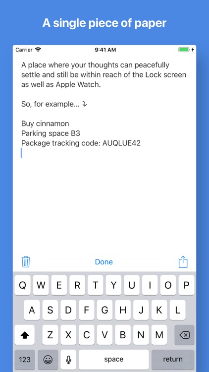 Quick Notes with widget