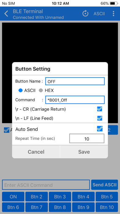 BLE Terminal HM-10 screenshot 3