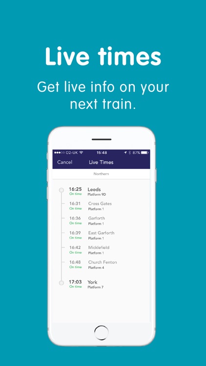 Northern train tickets & times