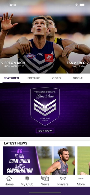 Fremantle Dockers Official App