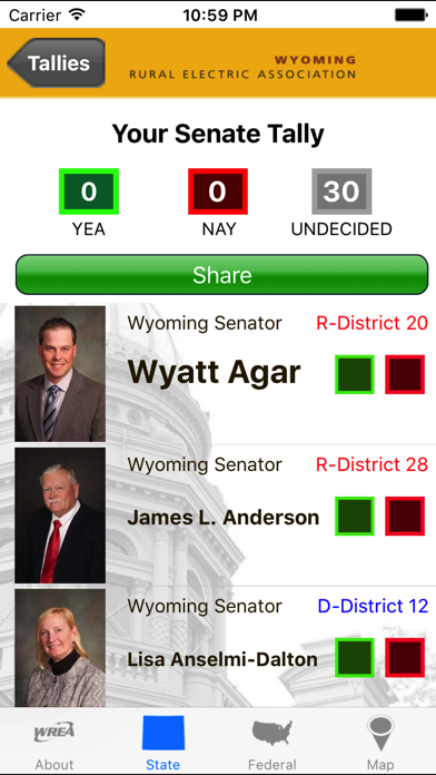 How to cancel & delete Wyoming Legislative Roster from iphone & ipad 1