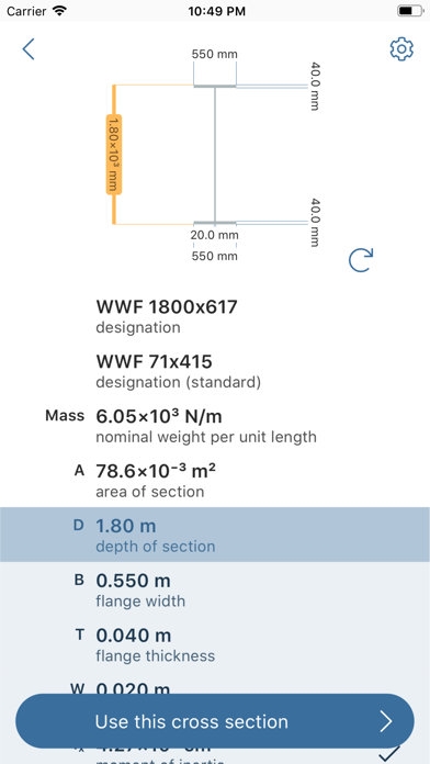 Xtruct: Statics Steel and Concrete Beam Deflection Calculator for Structural, Architectural, and Civil Engineers Screenshot 7