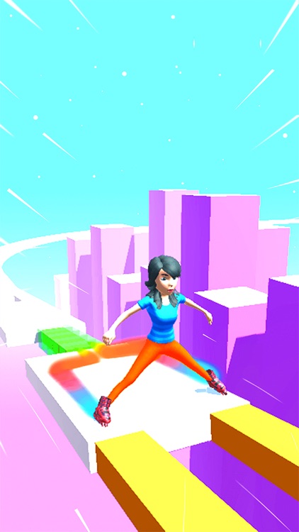 Sky Roller Skating Girl