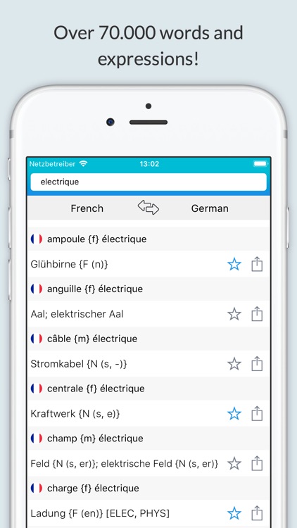 Dictionary: German-French