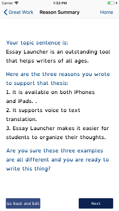 Essay Launcher screenshot 4