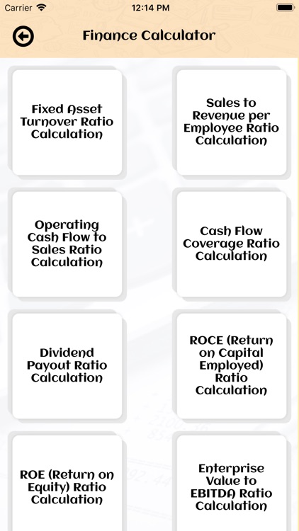 Finance Calculator N Formulas