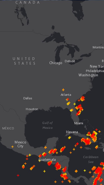 US Lightning Strikes Map