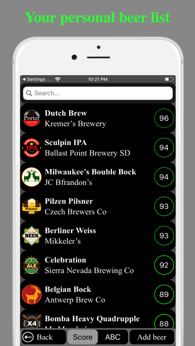 Beerista, the beer tasting app screenshot 2