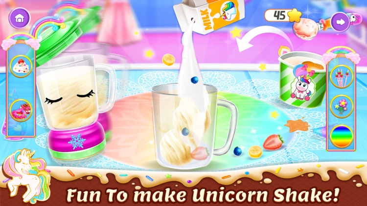 Unicorn Milkshake Dessert Game