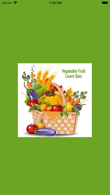 Vegetable Fruit Learn Quiz