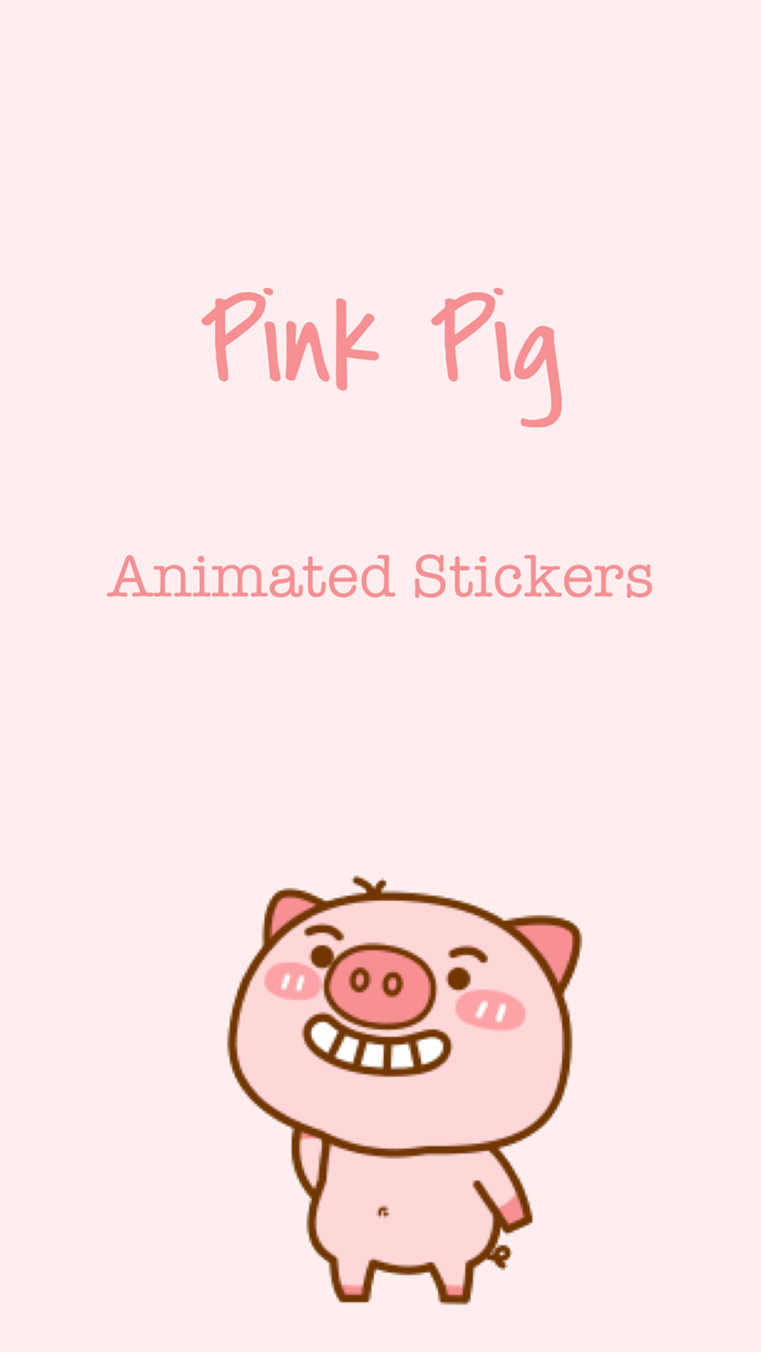 Lovely Pig Animated Stickers