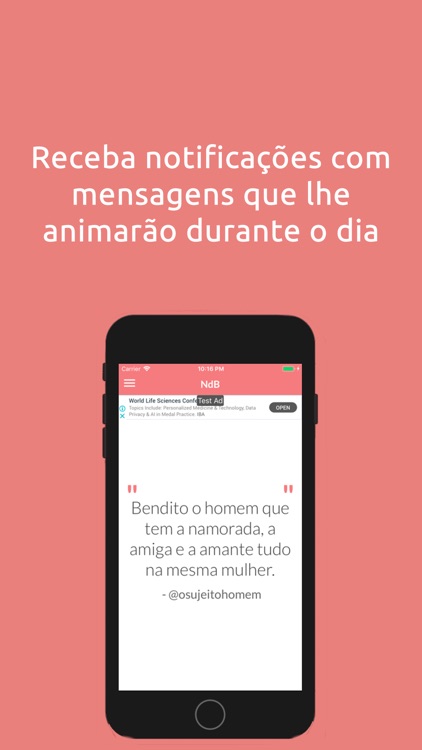 Notificações do Bem - Frases