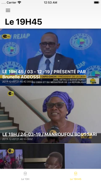 E-télé : L'actualité BéninoiseCapture d'écran de 3