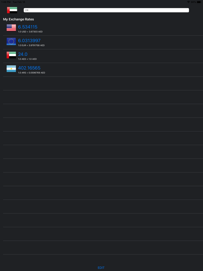 The Currency Exchange app