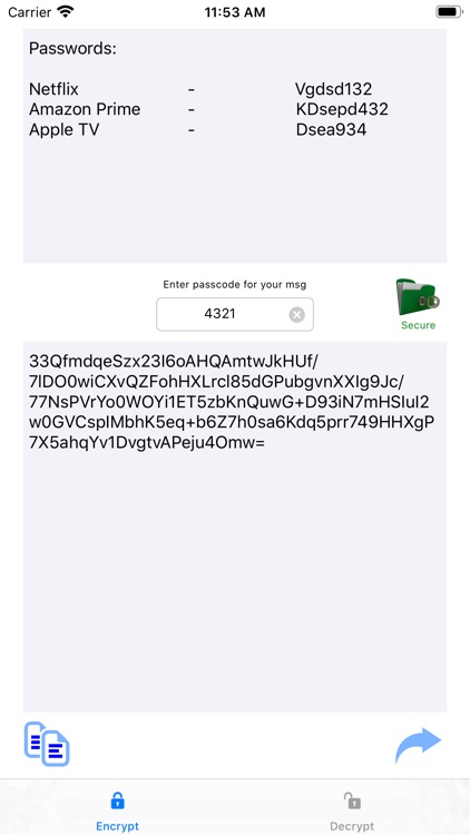 Secret SMS (Encrypted)