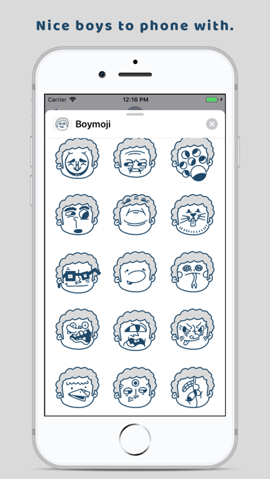 Boymoji - Cartoon Sticker Pack screenshot 2