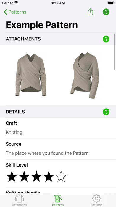 Knitting Patterns Full screenshot 2