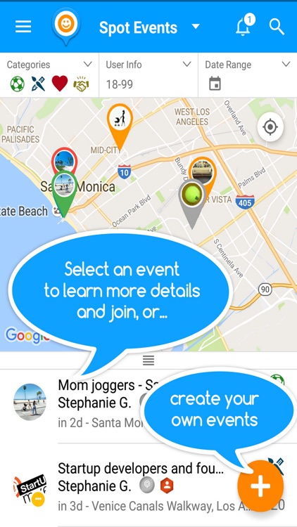 SPOT - Join and Create Events!