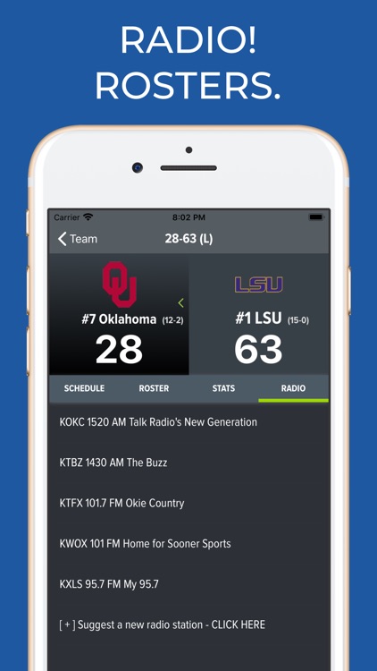 Oklahoma Football Schedules