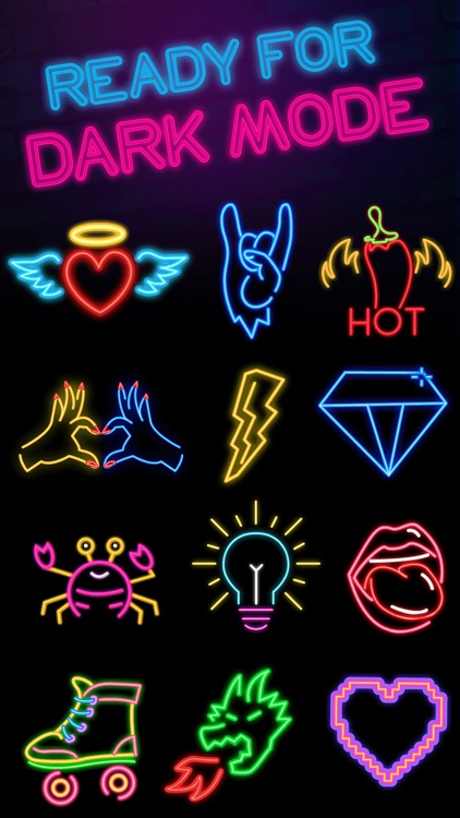 Dark Mode Stickers