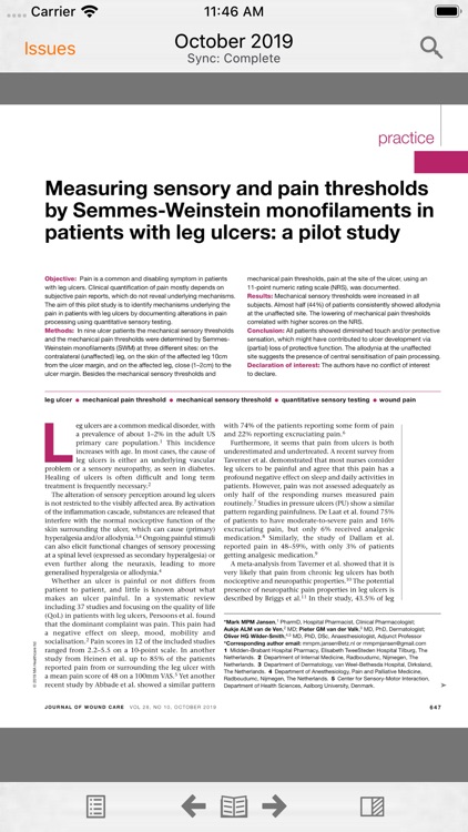 Journal of Wound Care screenshot-3