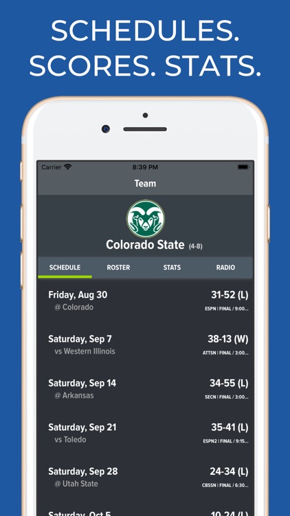 Colorado State Football App